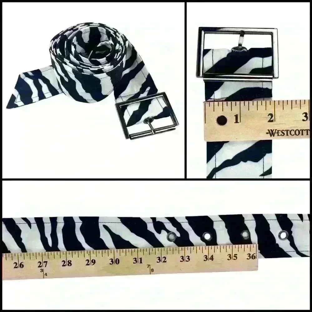 Sao Paulo Zebra Print  Size 12 Trench Coat - Boho Chic Animal Print Sexy Belted - Picture 16 of 16
